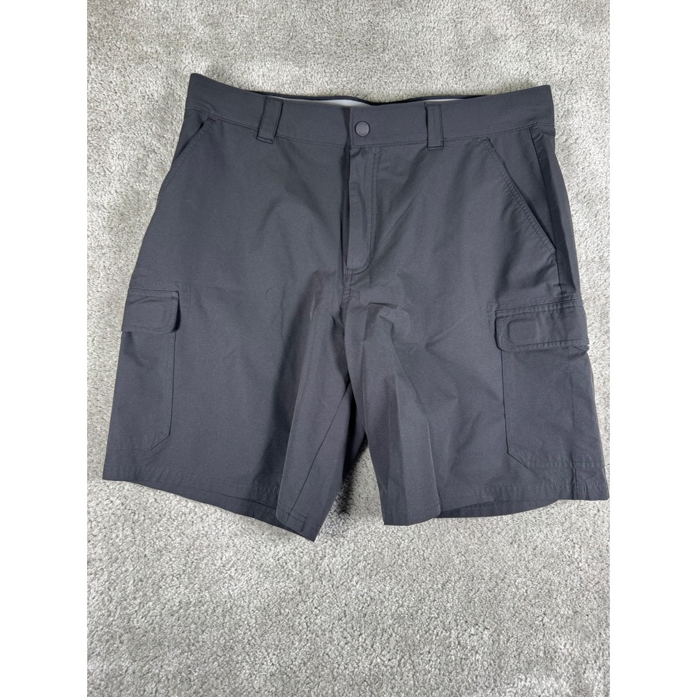 Orvis Mens Cargo Shorts 36 Charcoal Gray Lightweight Performance Outdoor Hiking